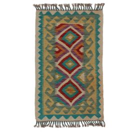 Etnikai Kilim szőnyeg 95x59 kézi szövésű afgán gyapjú kilim