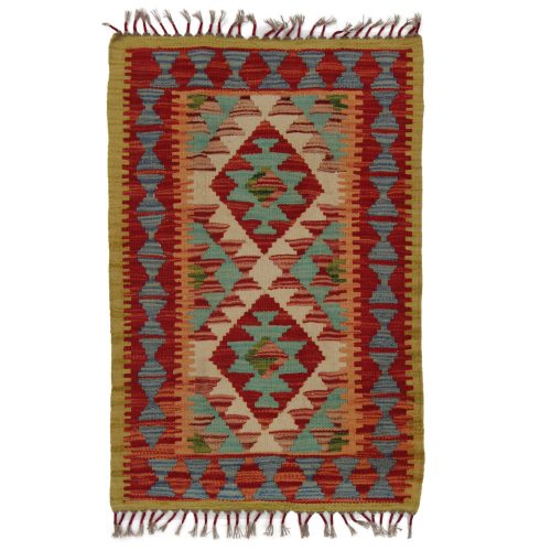 Kilim szőnyeg Chobi 68x103 kézi szövésű afgán gyapjú kilim