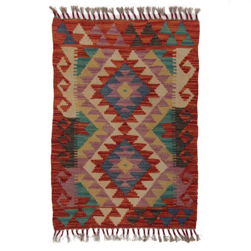 Kilim szőnyeg Chobi 61x88 kézi szövésű afgán gyapjú kilim