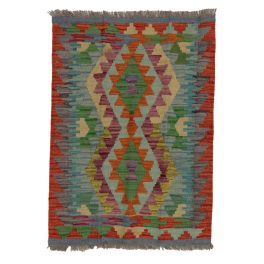   Kilim szőnyeg Chobi 67x89 kézi szövésű afgán gyapjú kilim