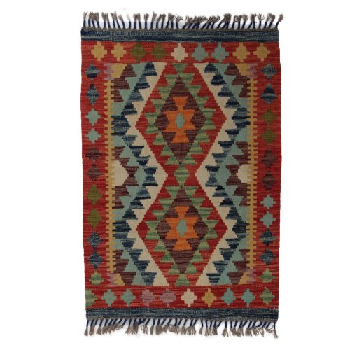 Kilim szőnyeg Chobi 91x64 kézi szövésű afgán gyapjú kilim