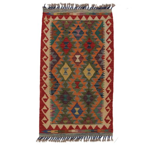 Chobi Kilim szőnyeg 109x64 kézi szövésű afgán gyapjú kilim