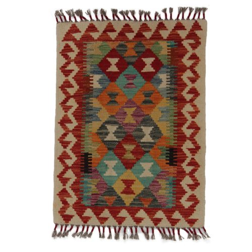 Kilim szőnyeg Chobi 82x60 kézi szövésű afgán gyapjú kilim