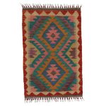 Kézi szövésű Kilim szőnyeg Chobi 62x91 afgán gyapjú kilim
