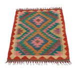 Kézi szövésű Kilim szőnyeg Chobi 62x91 afgán gyapjú kilim