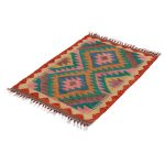 Kézi szövésű Kilim szőnyeg Chobi 62x91 afgán gyapjú kilim