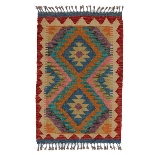 Kilim szőnyeg Chobi 93x62 kézi szövésű afgán gyapjú kilim