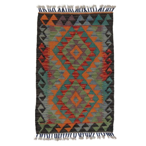 Kilim szőnyeg Chobi 92x60 kézi szövésű afgán gyapjú kilim