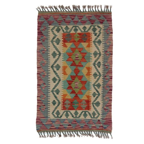 Kilim szőnyeg Chobi 62x96 kézi szövésű afgán gyapjú kilim