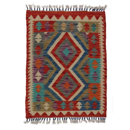 Kilim szőnyeg Chobi 68x89 kézi szövésű afgán gyapjú kilim