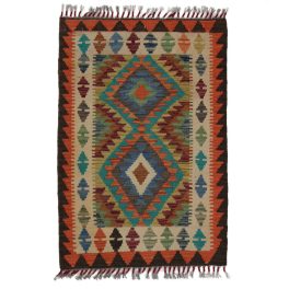  Kilim szőnyeg Chobi 64x93 kézi szövésű afgán gyapjú kilim
