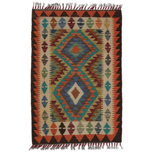 Kilim szőnyeg Chobi 64x93 kézi szövésű afgán gyapjú kilim