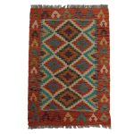 Kilim szőnyeg Chobi 85x60 kézi szövésű afgán gyapjú kilim