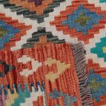 Kilim szőnyeg Chobi 85x60 kézi szövésű afgán gyapjú kilim