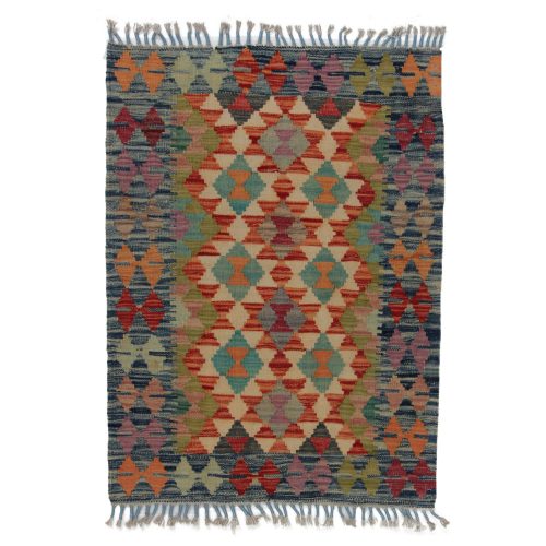 Kilim szőnyeg Chobi 90x66 kézi szövésű afgán gyapjú kilim