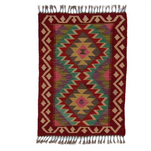 Kilim szőnyeg Chobi 85x60 kézi szövésű afgán gyapjú kilim