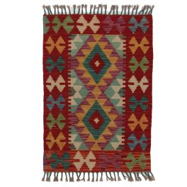   Kilim szőnyeg Chobi 85x59 kézi szövésű afgán gyapjú kilim