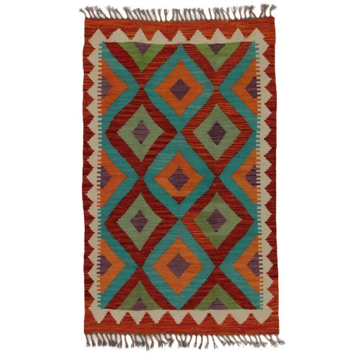 Chobi Kilim szőnyeg 120x75 kézi szövésű afgán gyapjú kilim