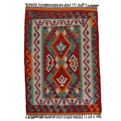 Chobi Kilim szőnyeg 142x101 kézi szövésű gyapjú kilim