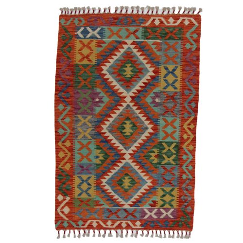 Kézi szövésű Kilim szőnyeg 152x101 afgán etnikai kilim