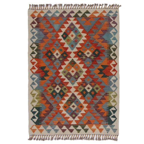 Chobi Kilim szőnyeg 125x90 kézi szövésű gyapjú kilim