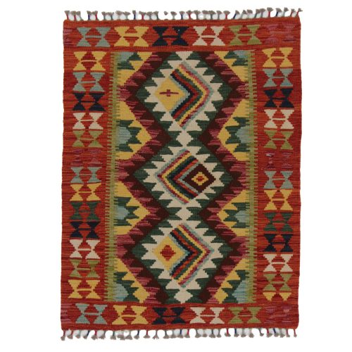 Kilim szőnyeg Chobi 114x88 kézi szövésű afgán gyapjú kilim