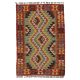 Kilim szőnyeg Chobi 126x86 kézi szövésű afgán gyapjú kilim