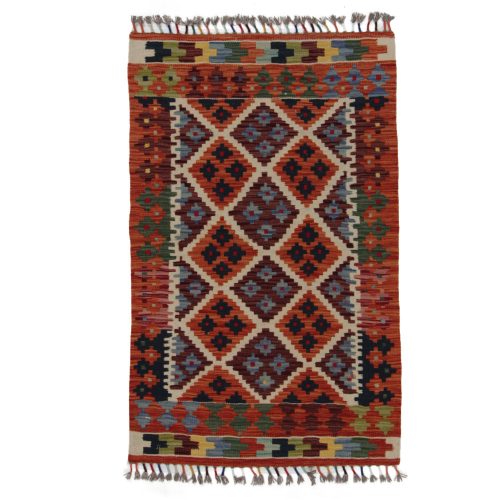 Afgán Kilim szőnyeg 125x75 kézi szövésű etnikai kilim