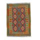 Kilim szőnyeg Chobi 139x179 kézi szövésű afgán gyapjú kilim