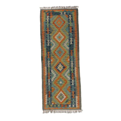 Kilim szőnyeg Chobi 75x194 kézi szövésű afgán gyapjú kilim