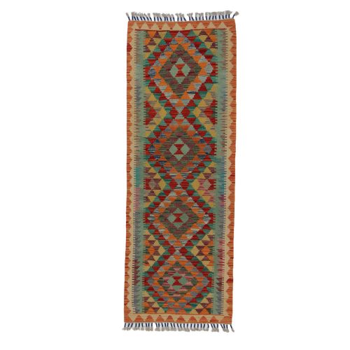 Kilim szőnyeg Chobi 64x189 kézi szövésű afgán gyapjú kilim