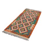 Kilim futószőnyeg 76x202 kézi szövésű afgán gyapjú kilim