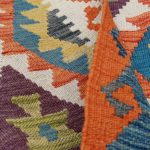 Kilim futószőnyeg 76x202 kézi szövésű afgán gyapjú kilim