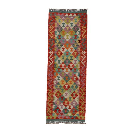 Kilim szőnyeg Chobi 71x198 kézi szövésű afgán gyapjú kilim