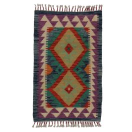   Afgán Kilim szőnyeg Chobi 58x91 kézi szövésű etnikai kilim