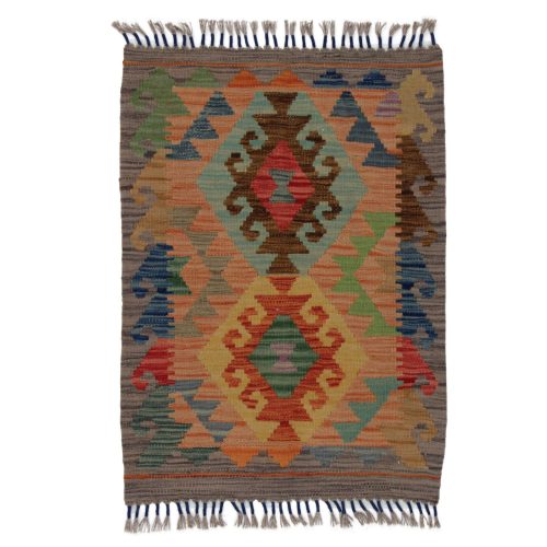 Kézi szövésű Kilim szőnyeg Chobi 62x87 afgán gyapjú kilim