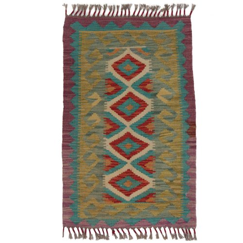 Kilim szőnyeg Chobi 94x58 kézi szövésű afgán gyapjú kilim