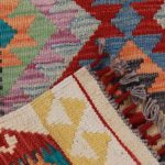 Kilim szőnyeg Chobi 92x59 kézi szövésű afgán gyapjú kilim
