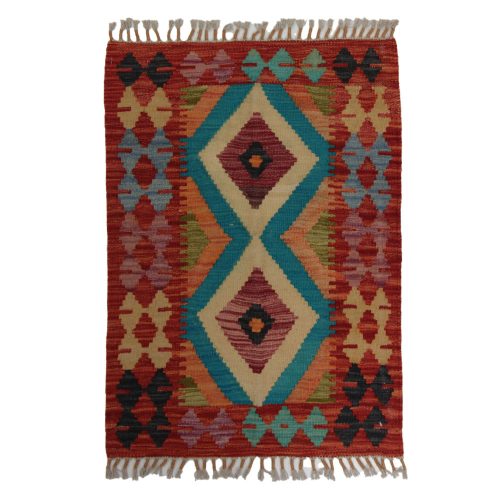 Kilim szőnyeg Chobi 88x64 kézi szövésű afgán gyapjú kilim