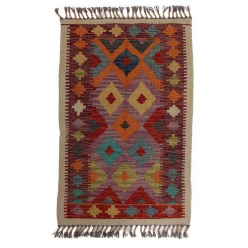 Kilim szőnyeg Chobi 90x54 kézi szövésű afgán gyapjú kilim