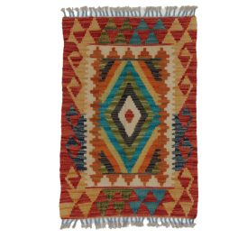   Kilim szőnyeg Chobi 85x59 kézi szövésű afgán gyapjú kilim