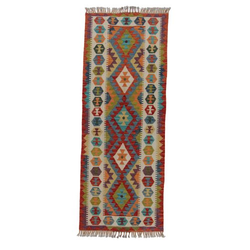 Kilim futószőnyeg 96x197 kézi szövésű afgán gyapjú kilim