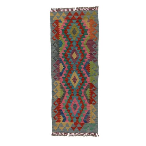 Kilim futószőnyeg 65x164 kézi szövésű afgán gyapjú kilim