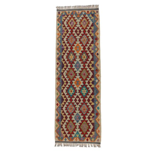 Kilim szőnyeg Chobi 66x194 kézi szövésű afgán gyapjú kilim