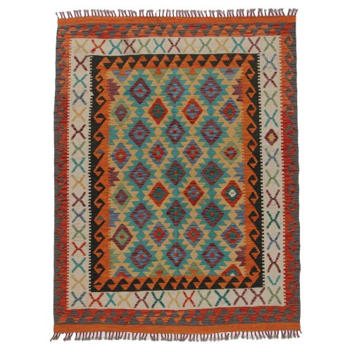 Kilim szőnyeg Chobi 198x158 kézi szövésű afgán gyapjú kilim