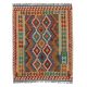 Kilim szőnyeg 194x158 kézi szövésű afgán gyapjú kilim