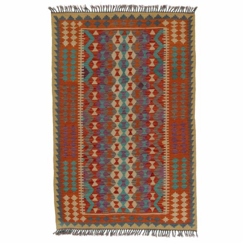 Etnikai Kilim szőnyeg 128x196 afgán kézi szővésű szőnyeg