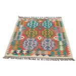 Kilim szőnyeg 154x104 kézi szövésű afgán gyapjú kilim