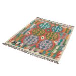 Kilim szőnyeg 154x104 kézi szövésű afgán gyapjú kilim