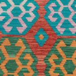 Kilim szőnyeg 154x104 kézi szövésű afgán gyapjú kilim